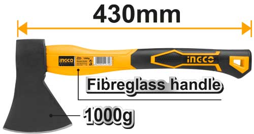 HACHA 1.00KG CABO FIBRA 43CM - INGCO HAX02010008