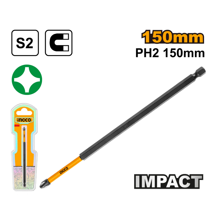 PUNTAS MAGNETICAS PH2 X150MM ALTO IMPACTO INGCO SDBIM71PH2150