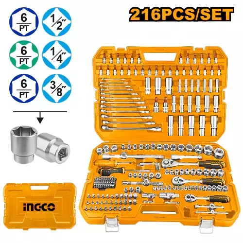 CAJA HERRAMIENTAS X 216PCS MALETIN-INGCO HKTHP22161