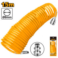 MANGUERA PARA COMPRESOR ESPIRALADA 15M-INGCO AH1151.1