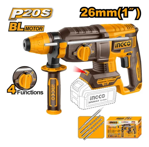 ROTOMARTILLO SDS PLUS 2.5J 20V-INGCO CRHLI20268