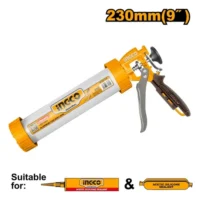PISTOLA APLICADORA DE SILICONA 9" 235MM-INGCO HCG0109