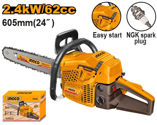 MOTOSIERRA EXPLOSION 24" 62CC 2.4KW-INGCO GCS5602411