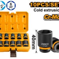 TUBOS DE IMPACTO HEXAGONAL 1/2" X10 PCS 10-24MM -INGCO HKISSD12101