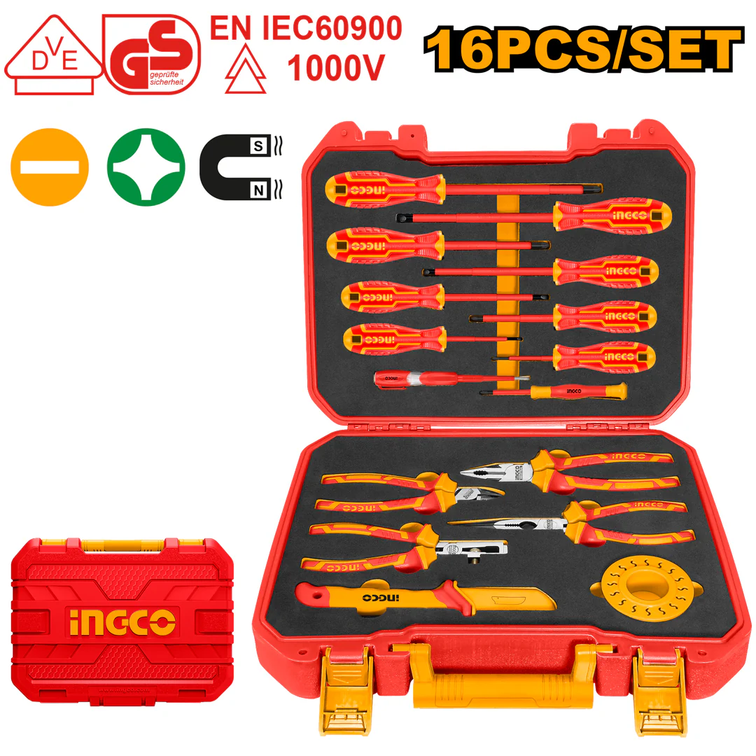 SET X 16 HERRAMIENTAS AISLADAS INGCO HKITH1601