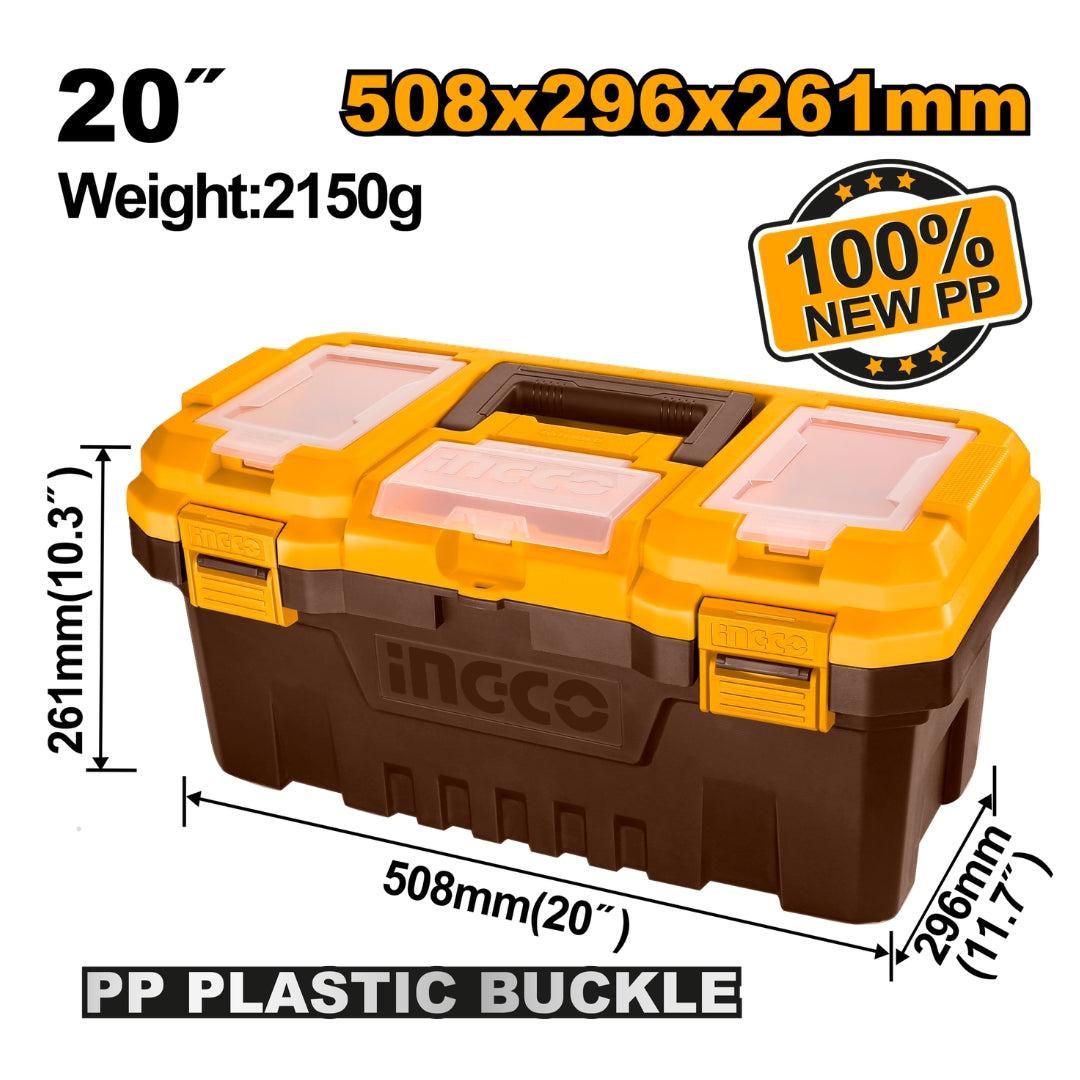 CAJA PLASTICA CON CIERRE PLASTICO 20''-INGCO PBX2001