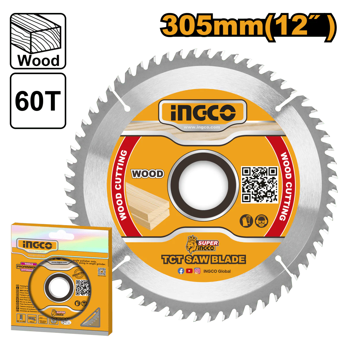 DISCO PARA INGLETEADORA DE 12PLG INGCO TSB130523