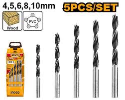 JUEGO X5 MECHAS PARA MADERA 4/5/6/8/10MM INGCO AKD5058