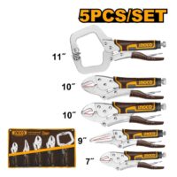 PINZAS DE PRESION X 5PCS CR-V CON ESTUCHE-INGCO COS23091