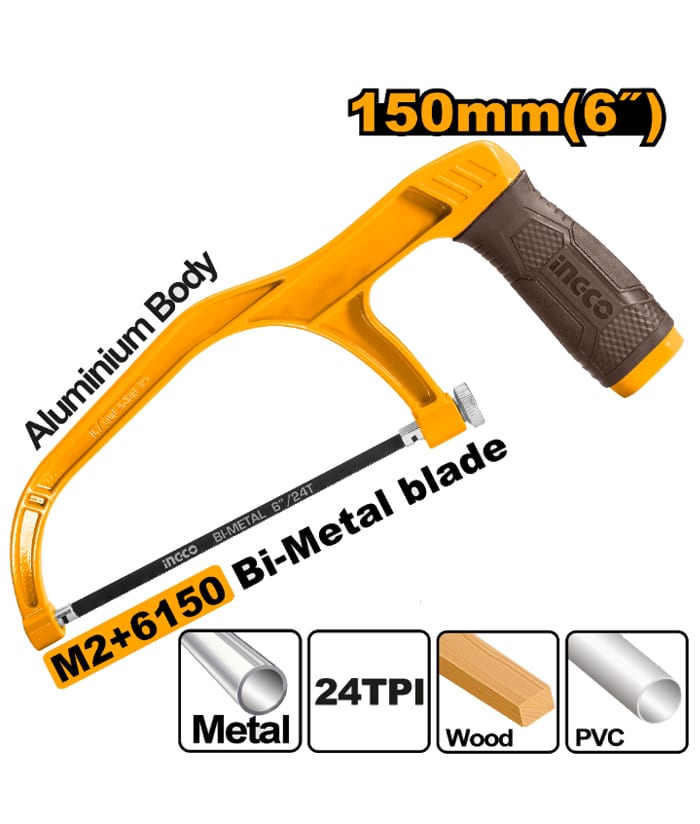 ARCO DE SIERRA JUNIOR ALUMINIO 6"/150MM-INGCO MHHF1503
