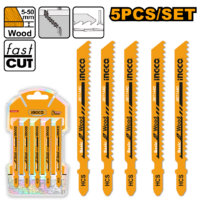 HOJAS PARA SIERRA CALADORA 5 PCS 74 TPI MADERA INGCO JBT144D