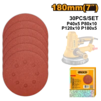 BLISTER X30 HOJAS DE LIJA 7° /180MM PARA LIJADORA AKRS180030