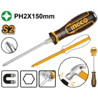 DESTORNILLADOR GOLPE HEXAG PH2.5X150MM-INGCO HGTPH2150