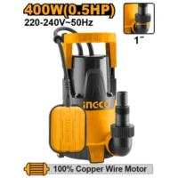 BOMBA SUMERGIBLE AGUA LIMPIA 0.5HP-INGCO SPC4008-4