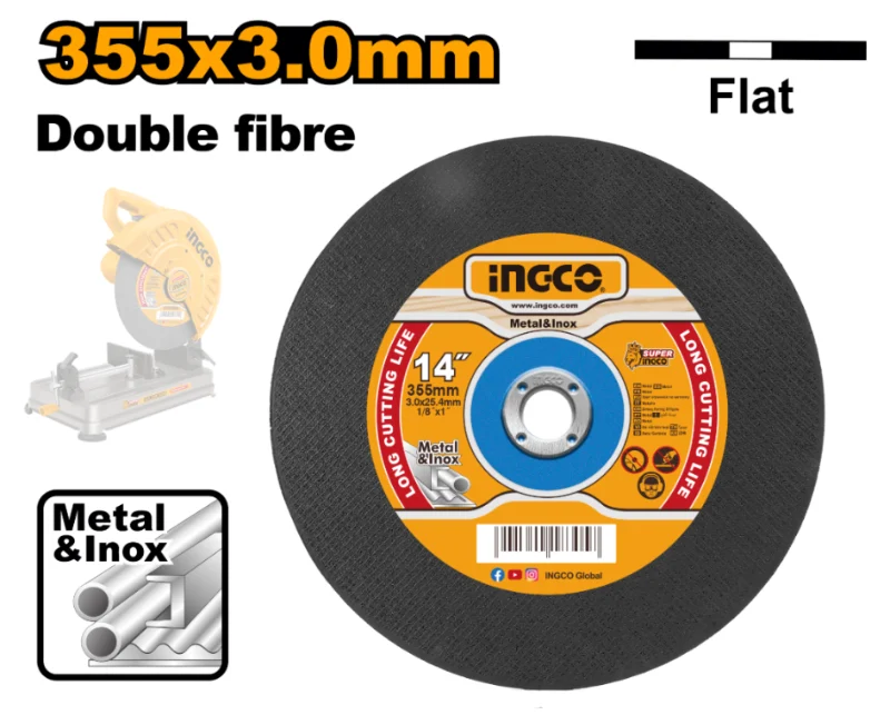 DISCO CORTE PARA SENSITIVA 355X3.0X25.4MM ABRASIVO -INGCO MCD303558