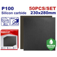 LIJA AL AGUA GR100 230X280MM X 50PCS-EMTOP EHSP010016