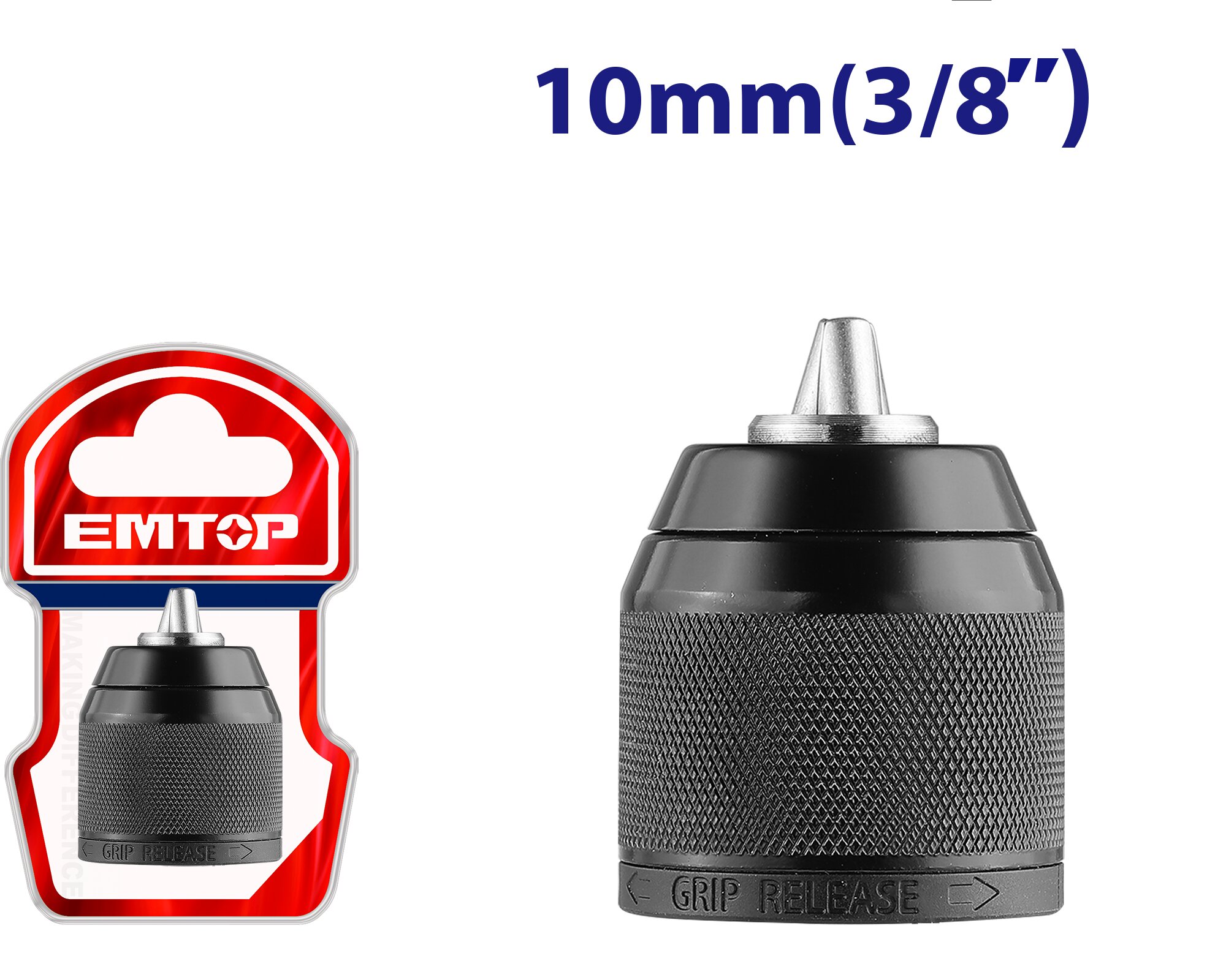 MANDRIL AUTOAJUST 10MM (ECIDL6200128)-EMTOP EKCY10201