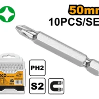 PUNTAS MAGNETICAS PH2 X50MM x 10 PLATEADAS -INGCO- SDB11PH223