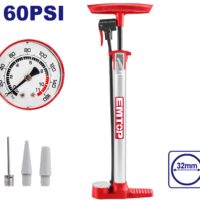 INFLADOR DE MANO 160PSI CON MANOMETRO 3 PICOS-EMTOP EPP1C10