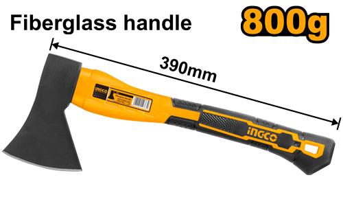 HACHA 800GR CABO FIBRA 39CM-INGCO HAX0208008