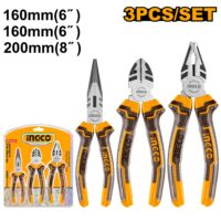 PINZAS Y ALICATES X 3PCS-INGCO HKPS08318