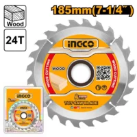 DISCO PARA SIERRA CIRCULAR 7 1/4" 24 DIENTES-INGCO TSB118511