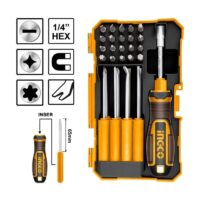 DESTORNILLADORES Y PUNTAS SET BOX X 30PCS-INGCO AKISD3001