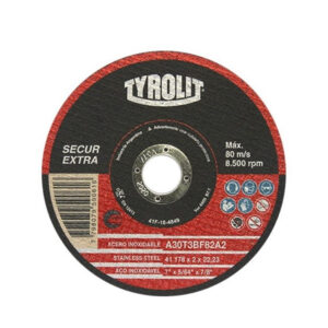 DISCO CORTE PLANO ULTRA FINO TYROLIT 114X0.7X22.23 I 41F-1-9010