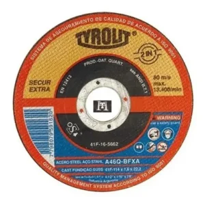 DISCO CORTE TYROLIT SEC EXT 114X1.6X22,23 PLANO FINO 41F-16-5662