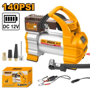 COMPRESOR DE AIRE PORTATIL ENCHUFE 12V 140PSI INGCO AAC1408