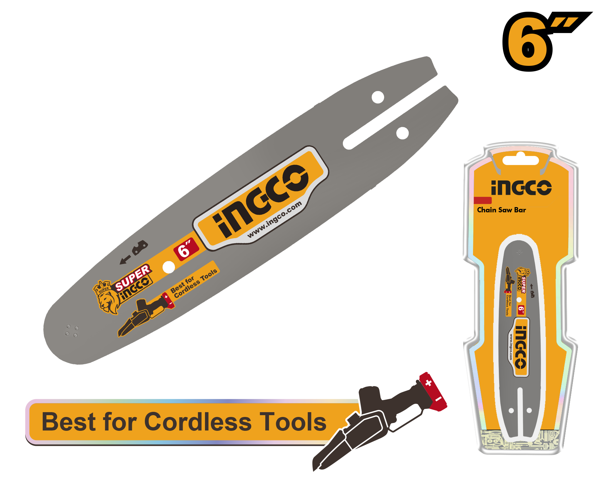 ESPADA PARA MINI MOTOSIERRA 6'' /150MM - INGCO AGSB50601