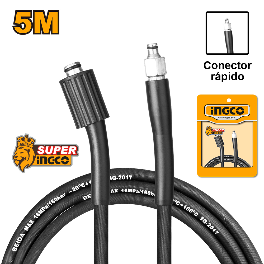 MANGUERA PARA HIDROLAVADORA 5MTS ALTA PRESION ACOP AHPH5028