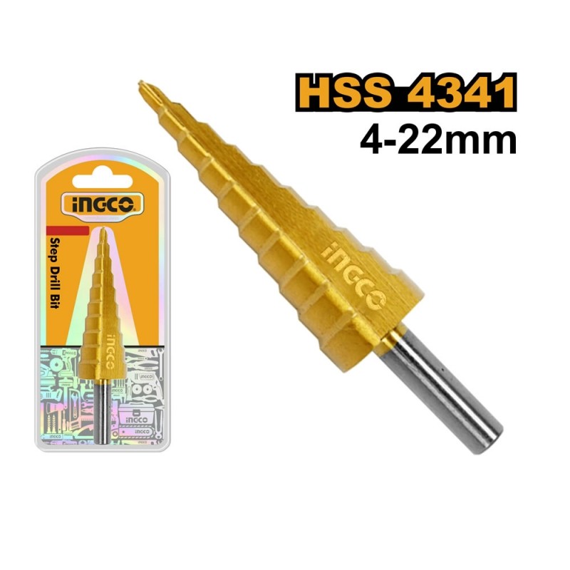 MECHA ESCALONADA 4-22MM TITANIO-INGCO AKSDS42203