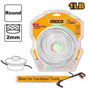 TANZA BORDEADORA REDONDA 2.0MM x 120 MTS-INGCO ALS2001