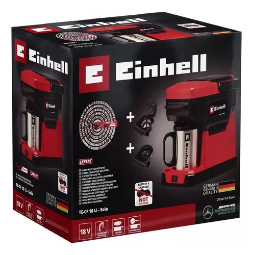 CAFETERA INALAMBRICA 18V EINHELL C/ACCESORIOS Y TAZA-OFERTA CON CARG Y BAT APARTE- TE-CF18LI - Imagen 3