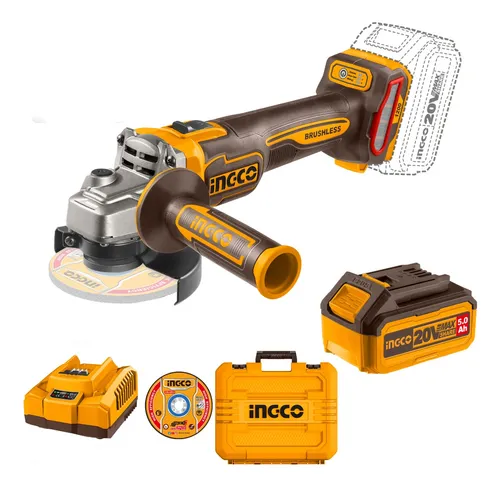 AMOLADORA ANG 4 1/2° / 115MM 20V 1200W C/KIT-INGCO CAGLI2211532-4