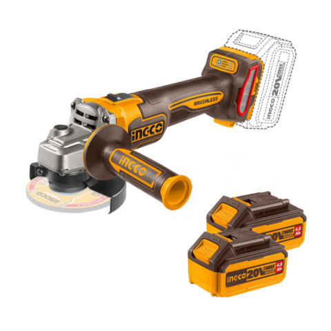 AMOLADORA ANG 4 1/2° / 115MM 20V 1200W C/KIT-INGCO CAGLI2211532-4 - Imagen 3