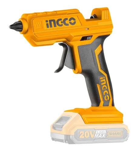 PISTOLA INALAMBRICA P/BARRA SILICONA PEGAM. INGCO CGGLI2001