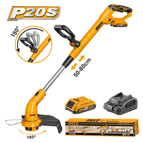 BORDEADORA 300MM 20V C/CARGADOR Y BATERIA INGCO CGTLI20301-4