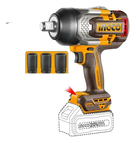 LLAVE DE IMPACTO 3/4 1350NM 20V BL-INGCO CIWLI201351