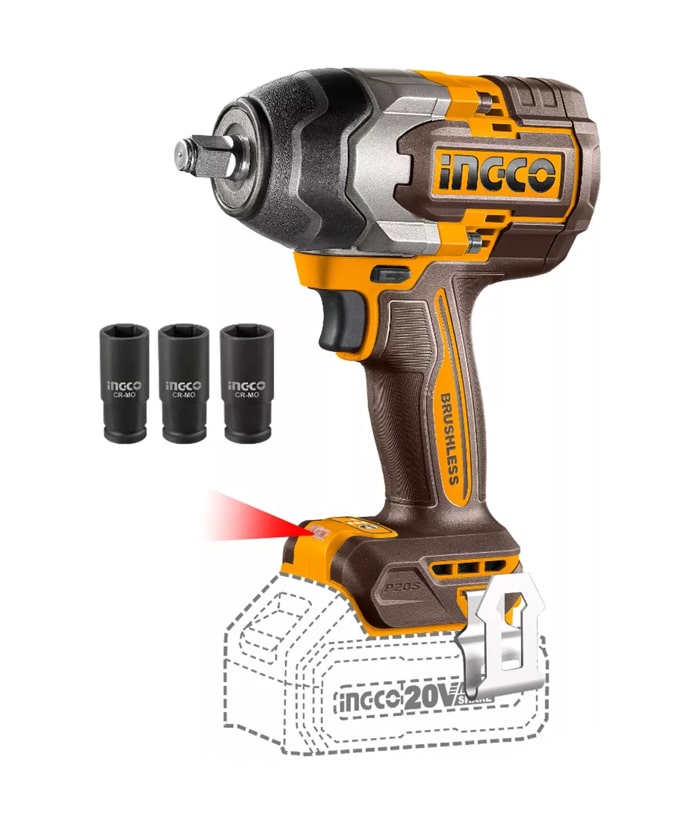 LLAVE DE IMPACTO 1/2 850NM 20V BL-INGCO CIWLI20851