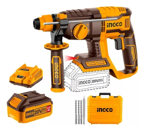 ROTOMARTILLO 2J 20V BL CON KIT-INGCO CRHLI202081-4 - Imagen 2