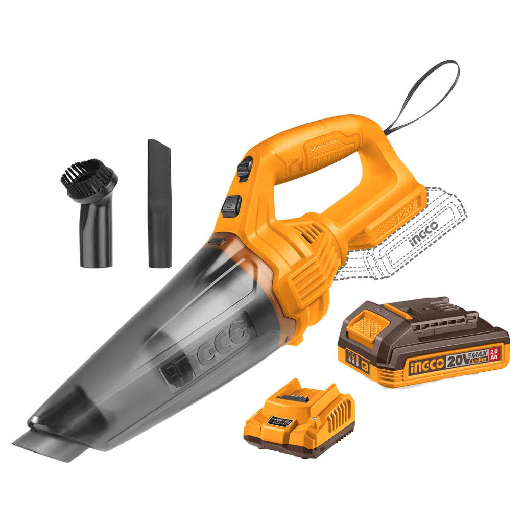 ASPIRADORA COMPACTA 0.5L (P20S) 20V C/KIT-INGCO CVLI20126-4 - Imagen 2