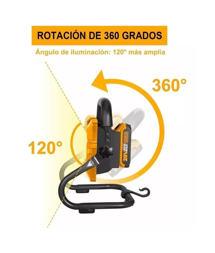 REFLECTOR LED 20V 1800 LUMMENS-INGCO CWLI2025 - Imagen 2