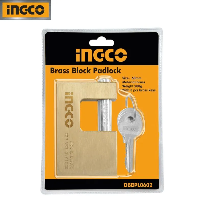 CANDADO ANTIPALANCA BRONCE 60MM-INGCO DBBPL0602