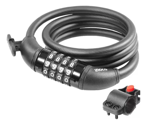 ESLINGA P/BICICLETA C/COMBINACION 10MM LARGO 1.2M-INGCO DBK21012 - Imagen 2