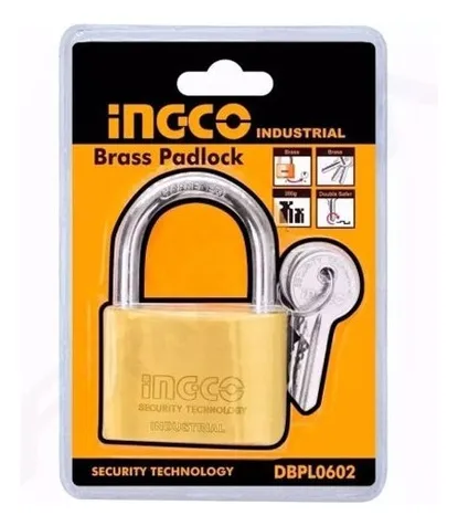 CANDADO BRONCE 60MM-INGCO DBPL0602