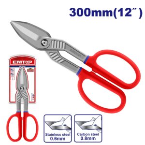 TIJERA INDUSTRIAL CORTA CHAPA 12° - EMTOP EASPT1221