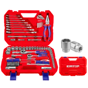 CAJA HERRAMIENTAS X 91 PCS 3/8 Y 1/4 EMTOP EHTS00911