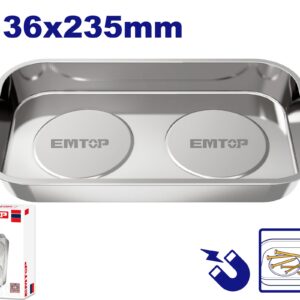 PLATO MAGNETICO INOX 235X136MM TOP VALUE EMTOP EMMC3002